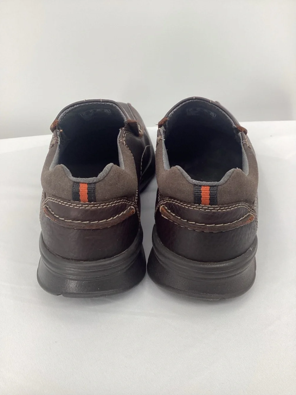 Clarks Men’s Cotrell Slip-On Loafers in Dark Brown Leather